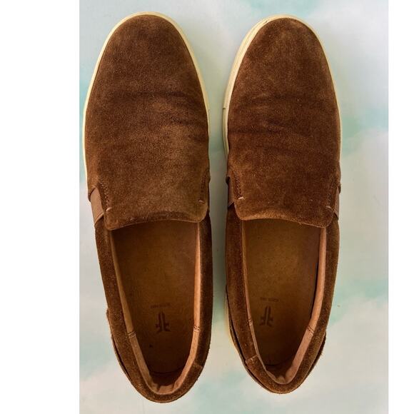 Frye Ivy Slip - Brown (Wood), Size 9.5, Genuine Suede and Leather - Picture 5 of 7
